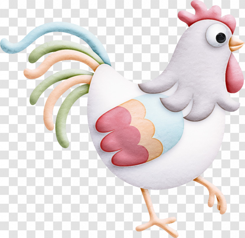 Chicken Bird Rooster Cartoon Animal Figure Transparent PNG