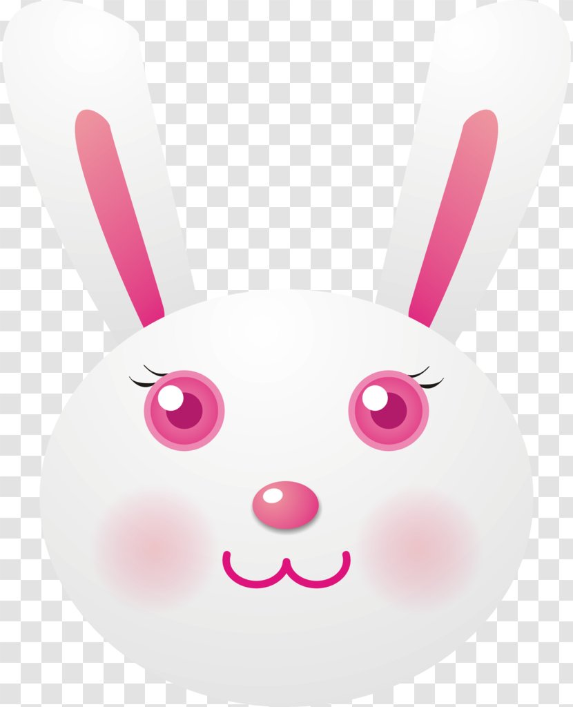 Easter Bunny Pink M Clip Art - Vertebrate Transparent PNG
