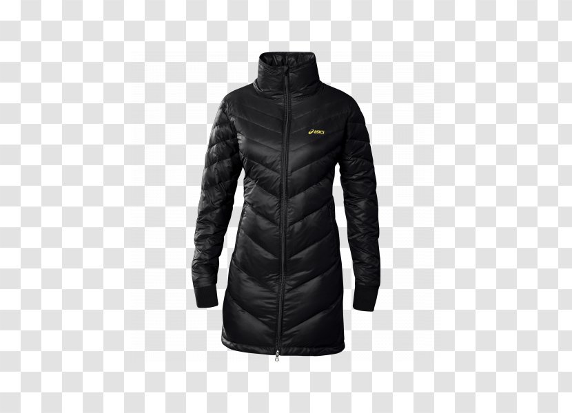 Jacket Polar Fleece Clothing Sizes ASICS Daunenjacke - Black Transparent PNG