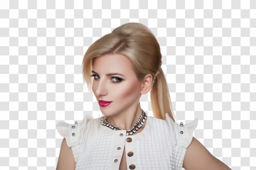Hair Face Blond Hairstyle Lip - Neck Forehead Transparent PNG