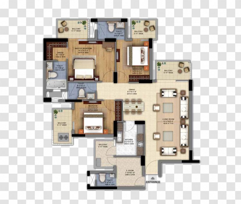 Floor Plan The Ultima DLF House Transparent PNG