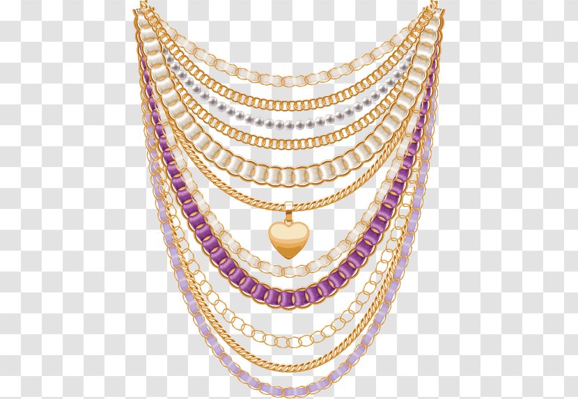 Necklace Jewellery Chain Diamond - Creative Jewelry Transparent PNG