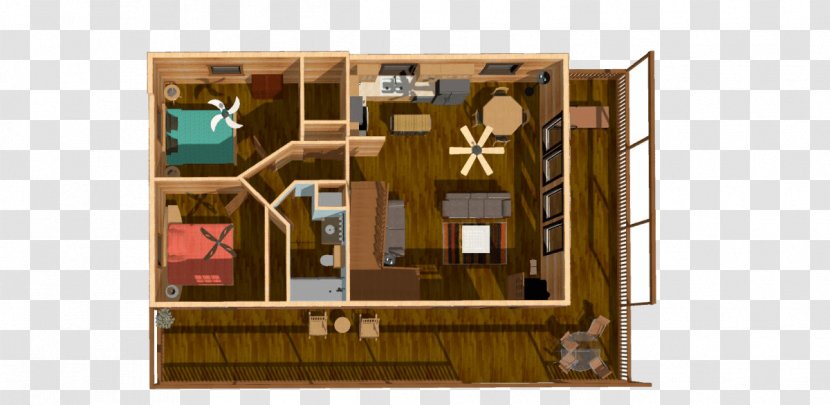Floor Plan Log House Cabin Transparent PNG