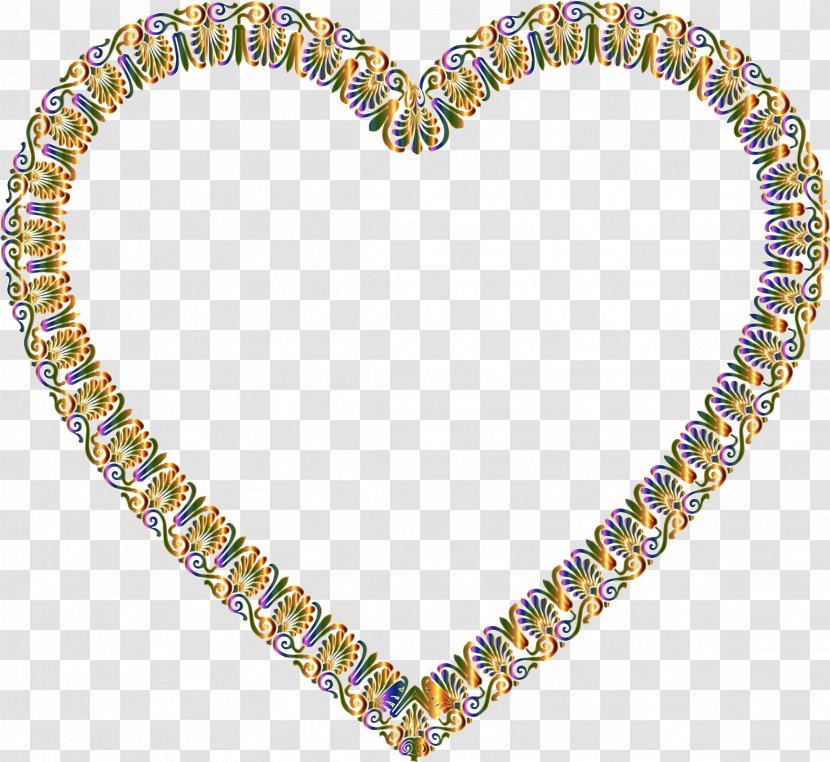 Heart Ornament Clip Art - Frame - Victorian Cliparts Background Transparent PNG