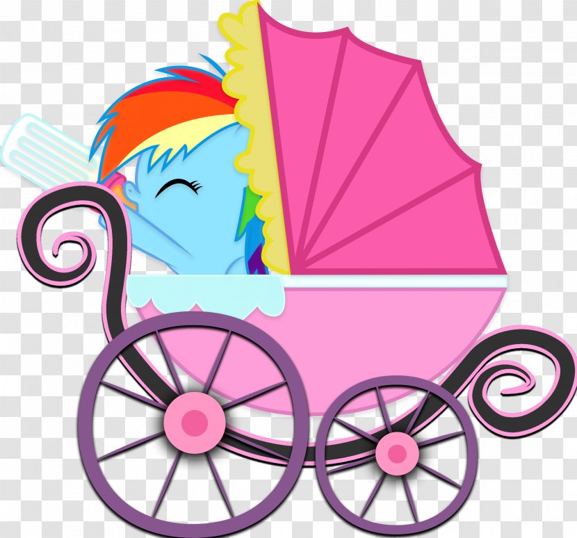 Rainbow Dash Pony Filly Female Baby Transport Transparent PNG