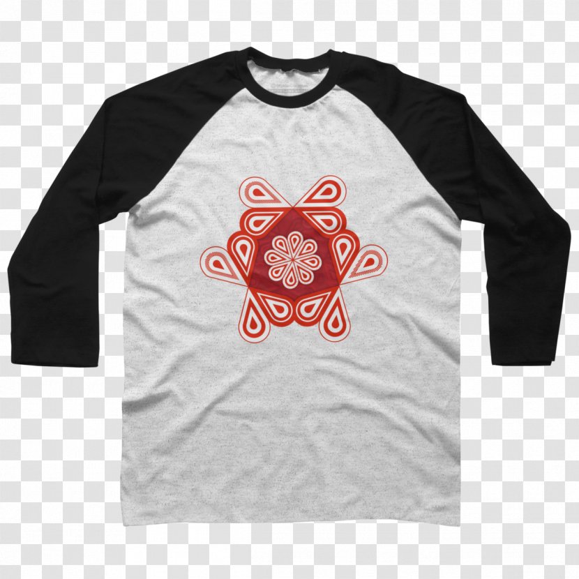 Long-sleeved T-shirt Hoodie Raglan Sleeve - Sweatshirt - Abstract Design For T Shirt Transparent PNG
