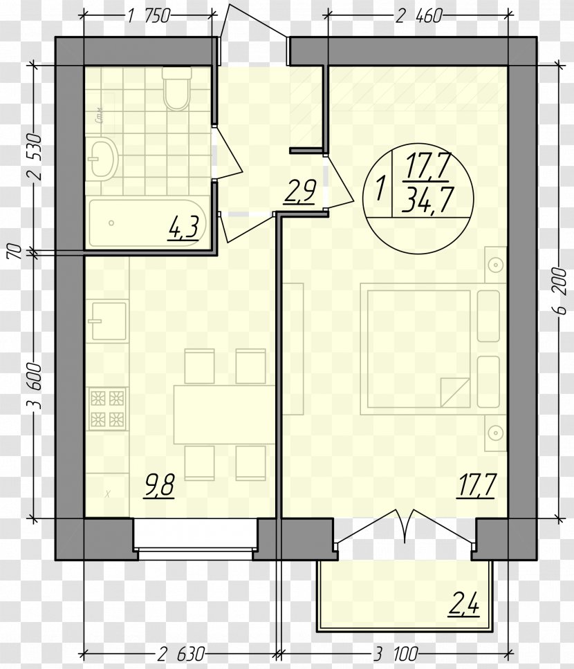 Sosnovyy Bor Floor Plan Facade - Yaroslavl Transparent PNG