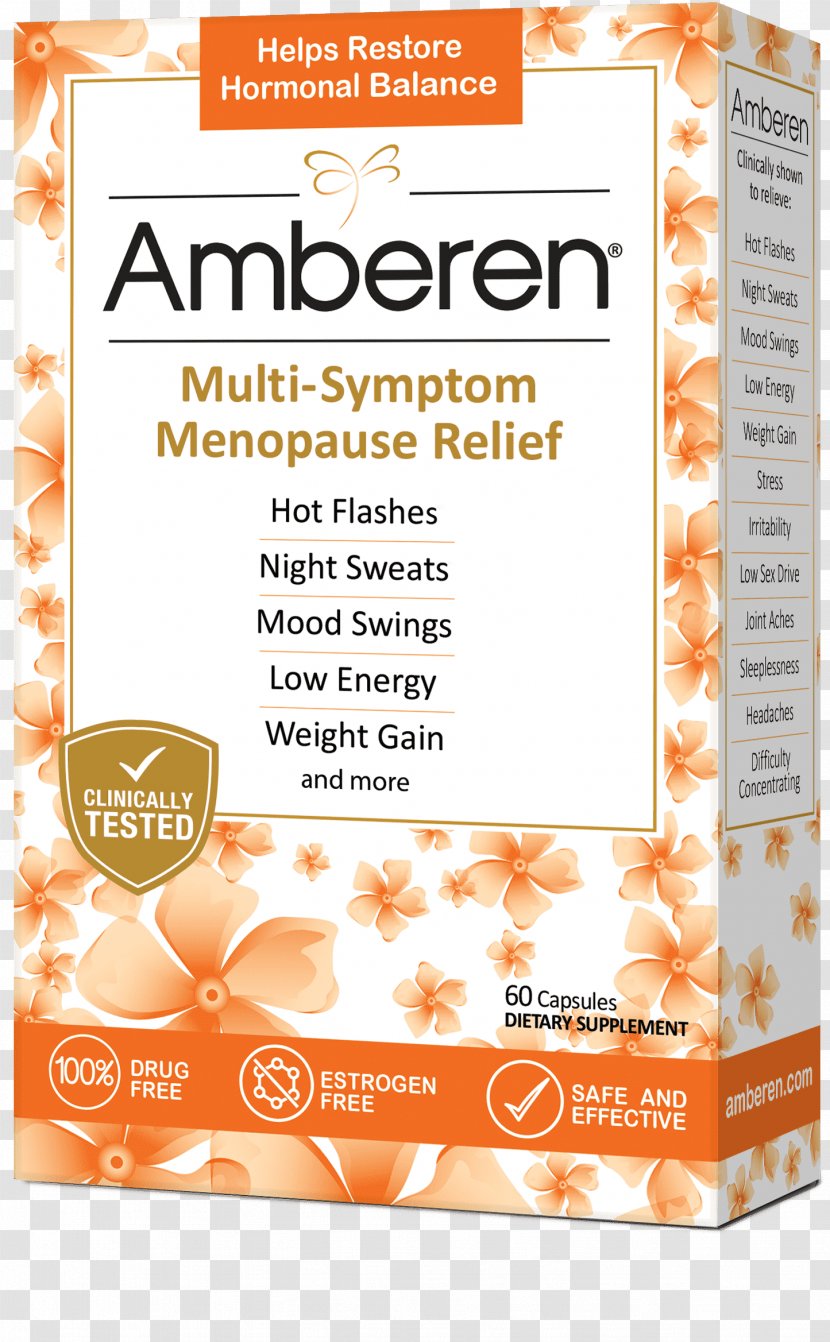 Dietary Supplement Menopause Hot Flash Symptom Health - Flavor Transparent PNG