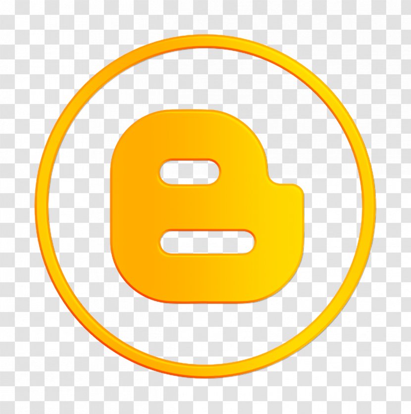 Blog Icon Blogger Blogging - Yellow - Smiley Oval Transparent PNG