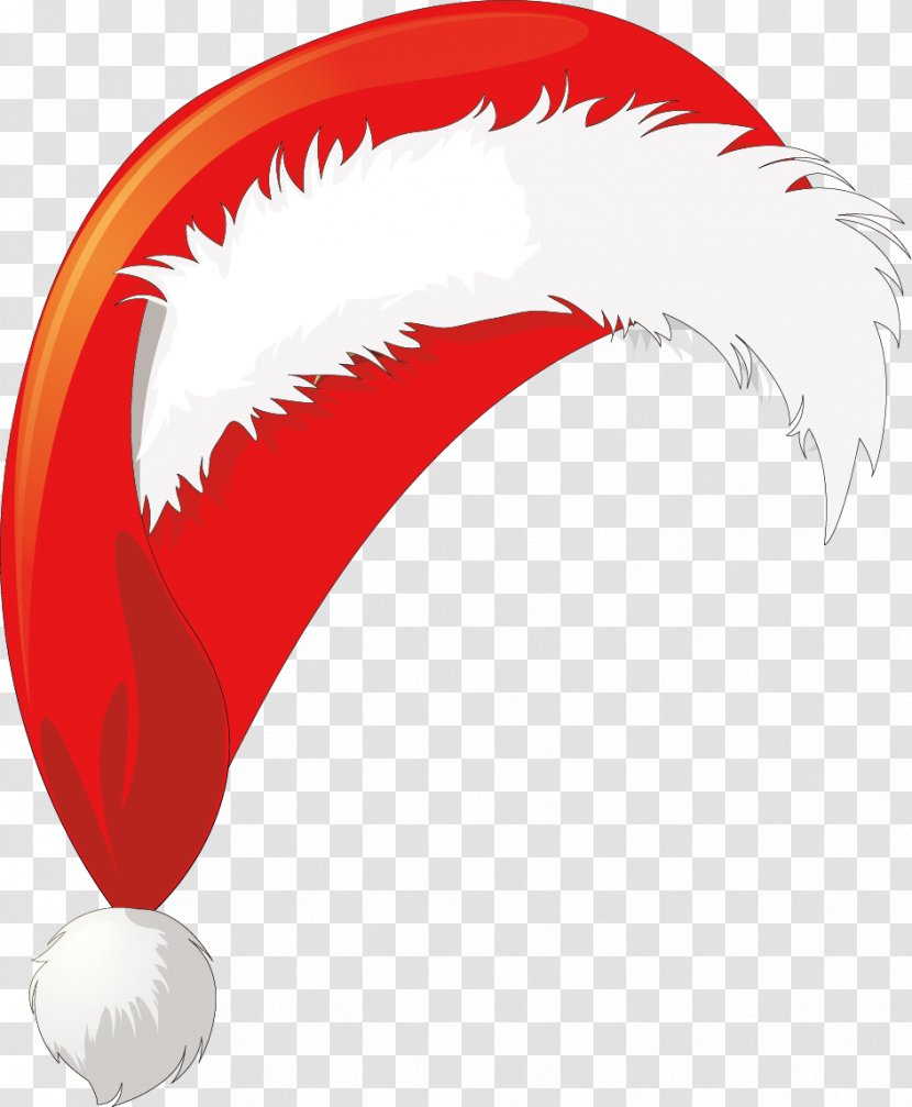 Santa Claus Hat - Red - Bonnet Transparent PNG