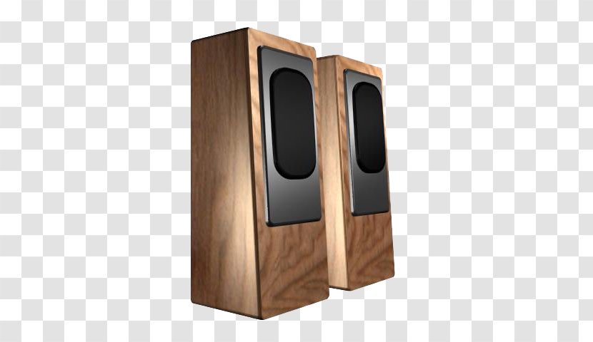 Loudspeaker Computer Speakers - Cartoon - Wooden Speaker Transparent PNG