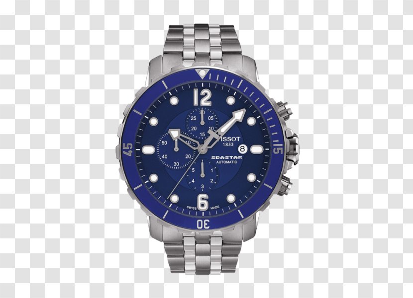 Tissot Men's T-Sport PRC 200 Chronograph Diving Watch - Blue Transparent PNG