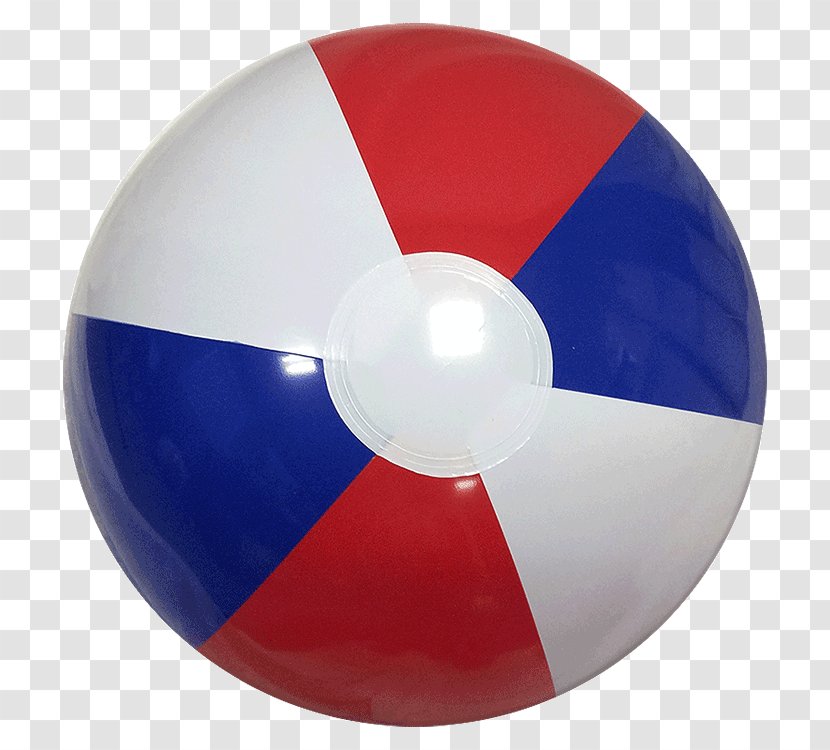 Beach Ball Red Blue White Transparent PNG