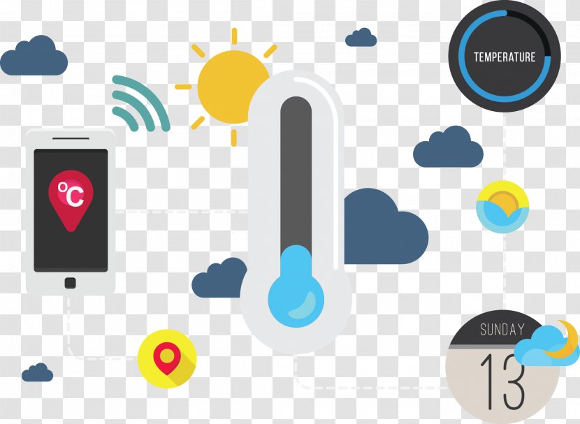 Euclidean Vector Weather Forecasting - Logo - Monitoring Transparent PNG