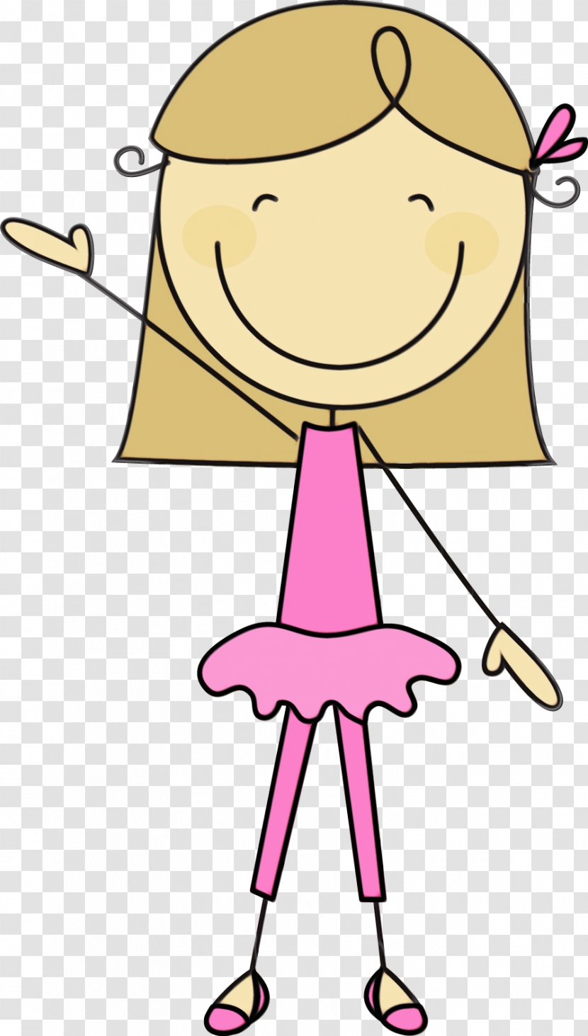 Girl Cartoon - Pleased - Smile Transparent PNG