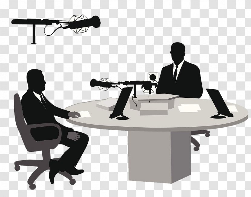 Silhouette Camera Operator Television Illustration - Radio Interview Transparent PNG