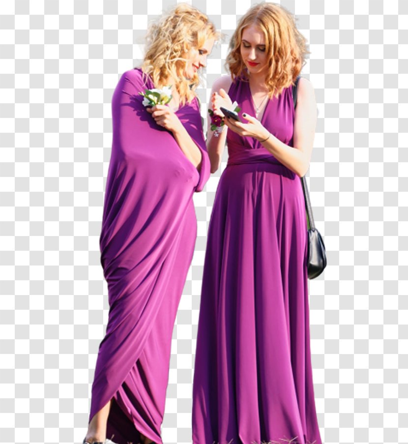 Shoulder Dress Purple Costume - Fashion Design Transparent PNG
