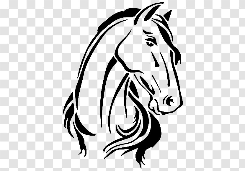 Horse Stencil Silhouette Floral Design Painting Transparent PNG