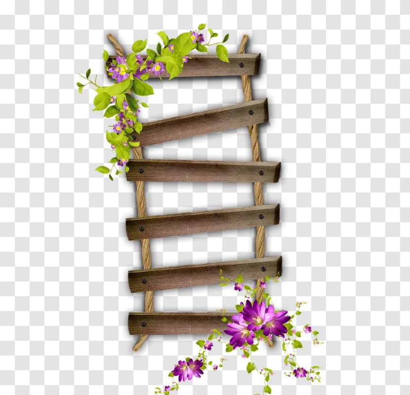 Ladder Clip Art - Floral Design Transparent PNG