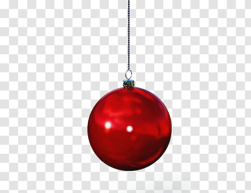 Red Christmas Ball - Ceiling Fixture - Interior Design Transparent PNG