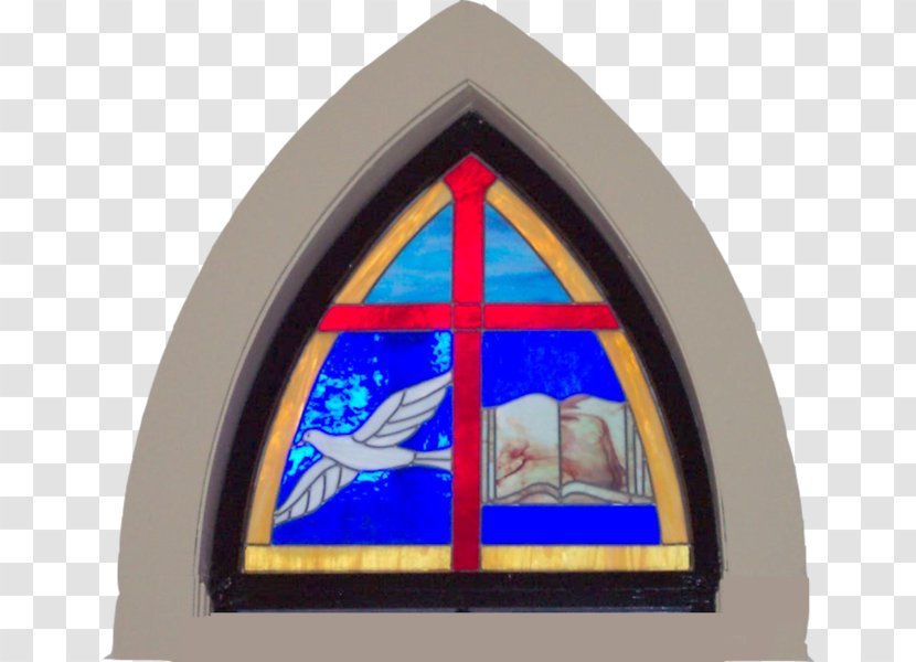 Stained Glass Cobalt Blue - Window Transparent PNG