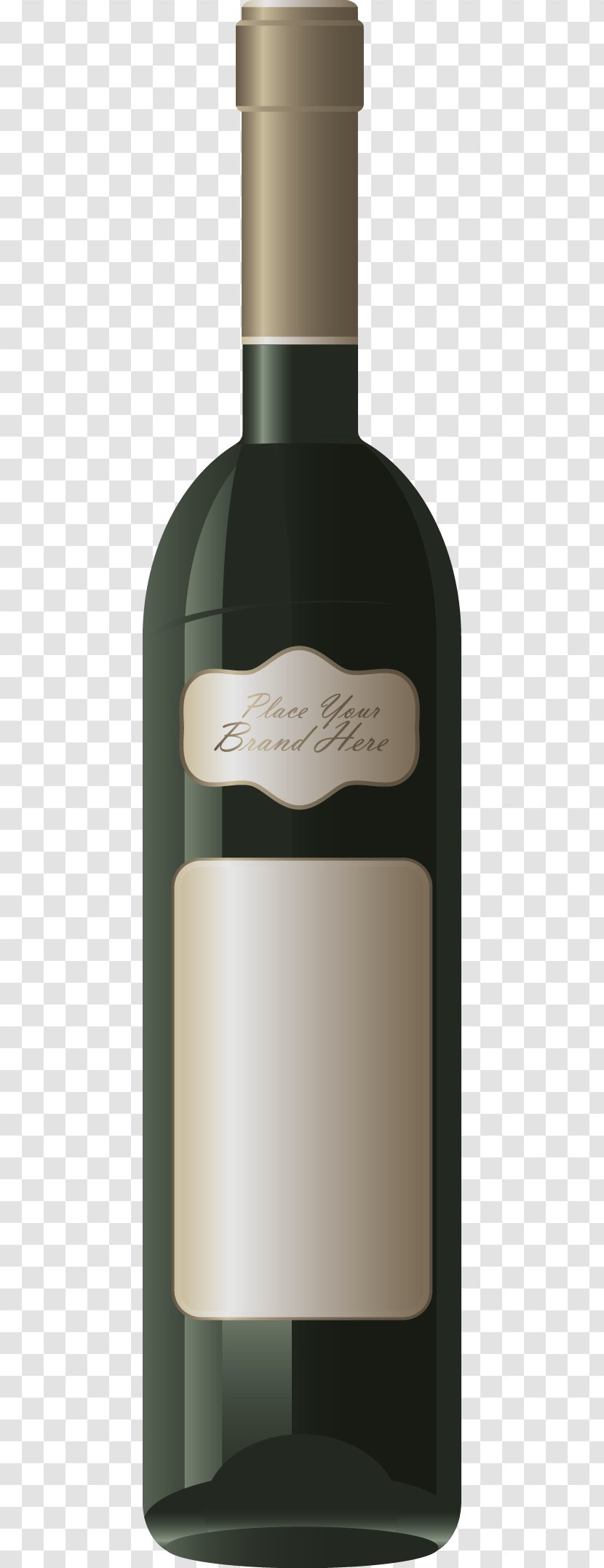 Red Wine Liqueur Bottle Bordeaux - Drinkware - Vector Transparent PNG