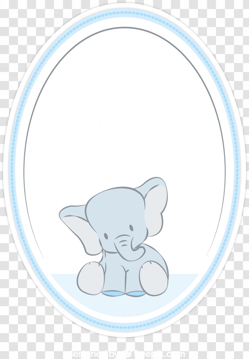 Elephant Euclidean Vector Clip Art - Frame - In The Mirror Transparent PNG