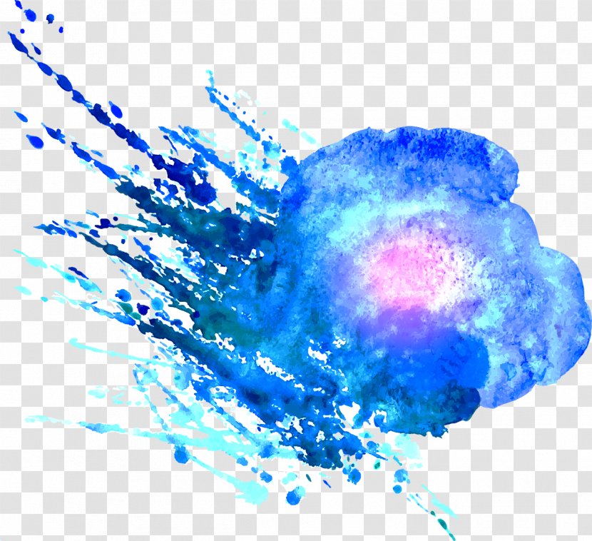 Watercolor Painting Oil Paint - Water - Splash Transparent PNG