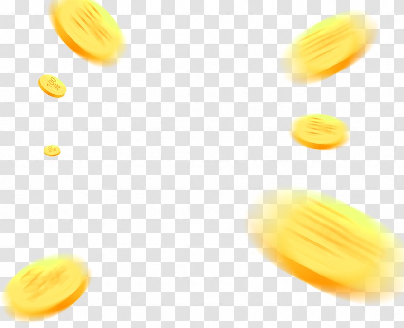 Gold Coin - Yellow - Atmosphere Floating Material Transparent PNG
