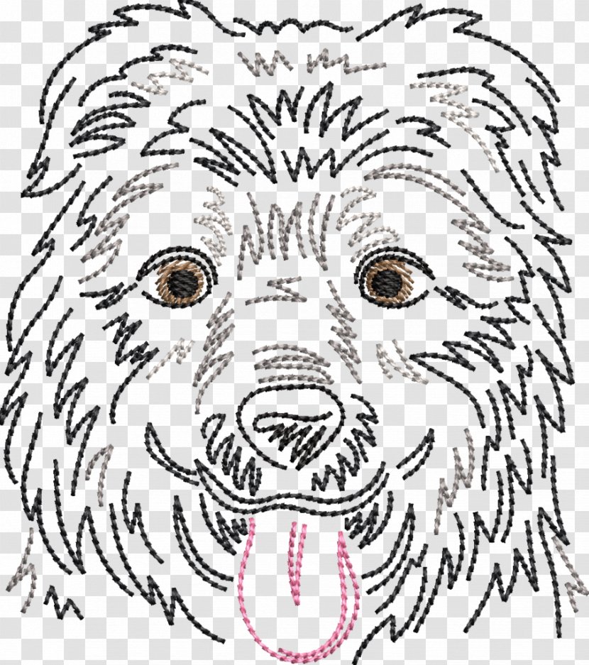 Dog Breed Whiskers Line Art Drawing - Cartoon Transparent PNG