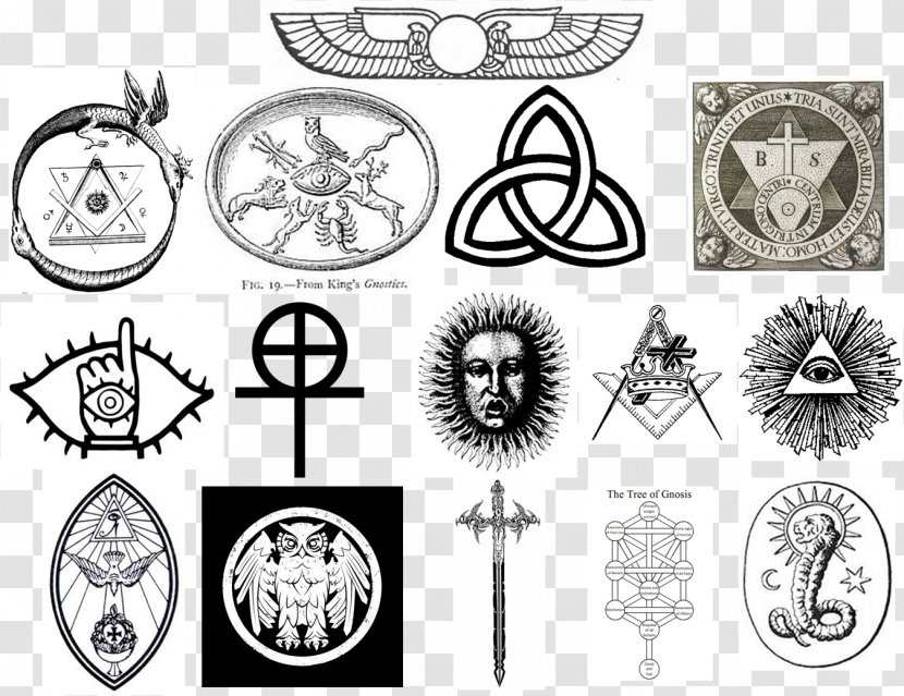 Gnosticism Symbol Gnosis Occult Religion - Silhouette - Religious Elements Transparent PNG