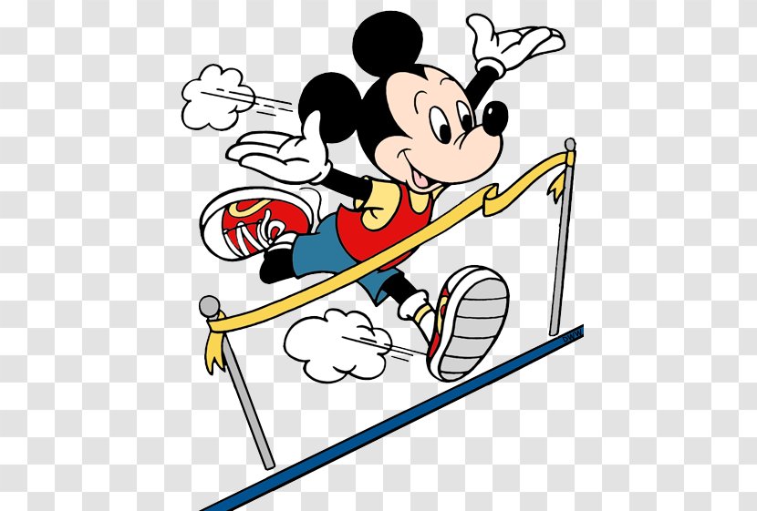 Mickey Mouse Minnie Coloring Book Clip Art - Rundisney - Running Cliparts Transparent PNG