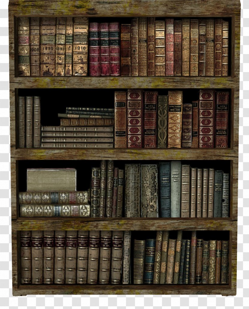 Library Cabinetry Book Clip Art - Shelf - Closet Transparent PNG