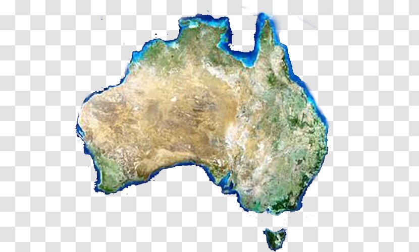 Australia Map Clip Art - Road - Satellite Of Transparent PNG