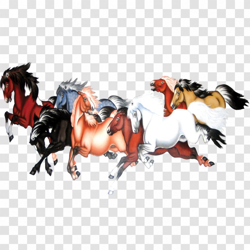 Mustang Paper Painting - Wall - Horse Transparent PNG