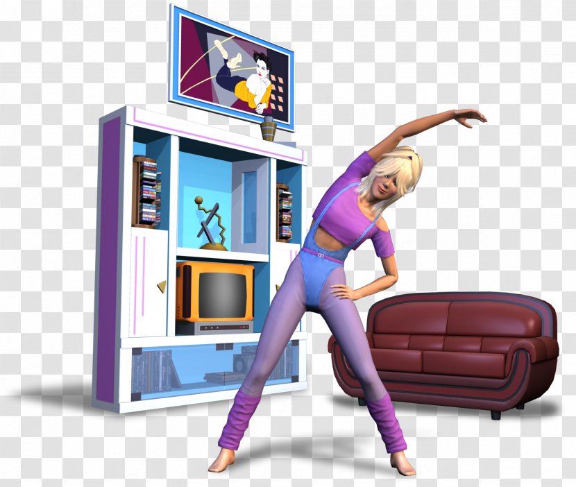 The Sims 2 3: Seasons 1970s 4 - Purple - Workout Transparent PNG