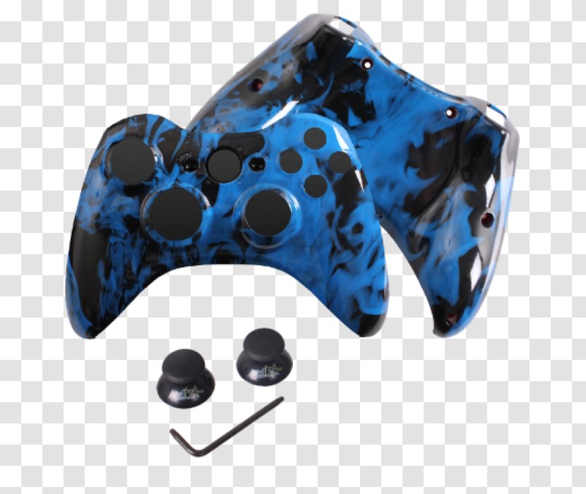 Game Controllers Xbox 360 Controller Joystick PlayStation 3 - Playstation - Blue Fire Transparent PNG