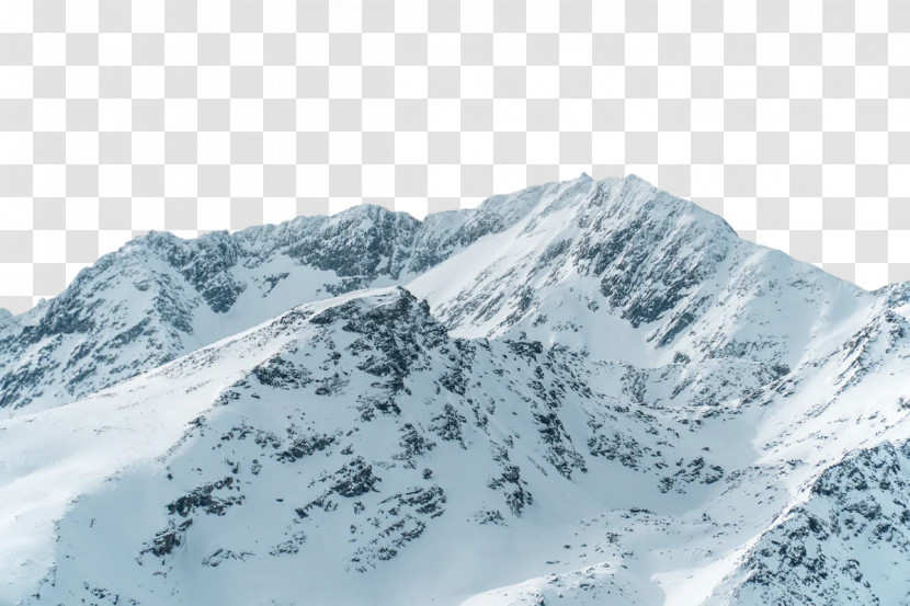 Terrain Alps Mountain Range Snow Mountain Transparent PNG