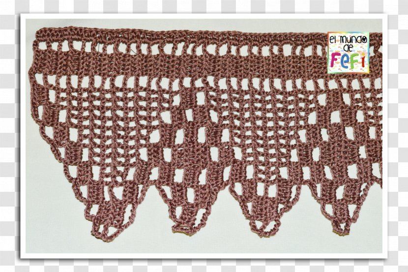 Crochet Textile Window Valances & Cornices Towel Pattern - El Patron Transparent PNG