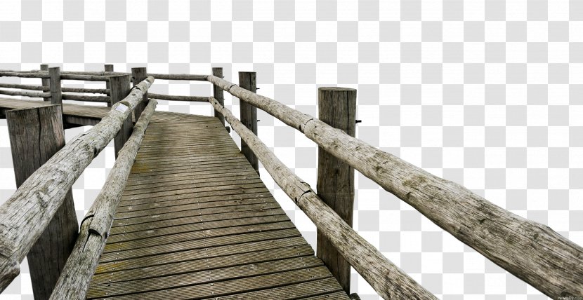 Timber Bridge Clip Art - Stairs - Building Wooden Transparent PNG