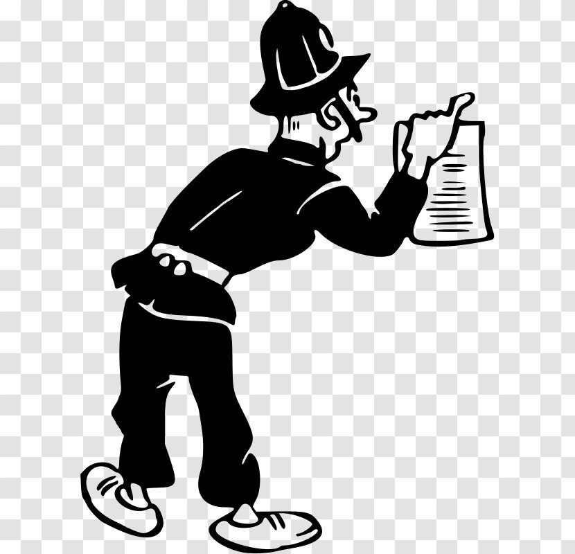 Police Officer Warrant Van Clip Art - Car Chase - Policeman Transparent PNG