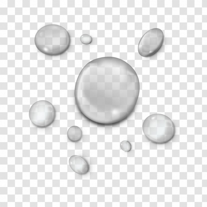 Drop Water Transparency And Translucency - Sphere - Vector Realistic Droplets Transparent PNG