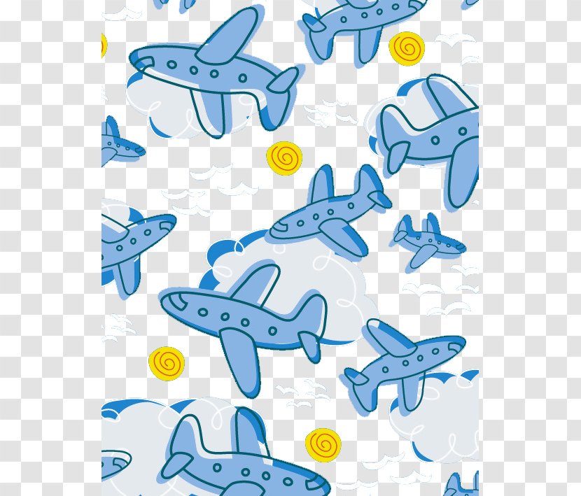 Airplane Aircraft Graphic Design Clip Art - Text - Hand-painted Transparent PNG