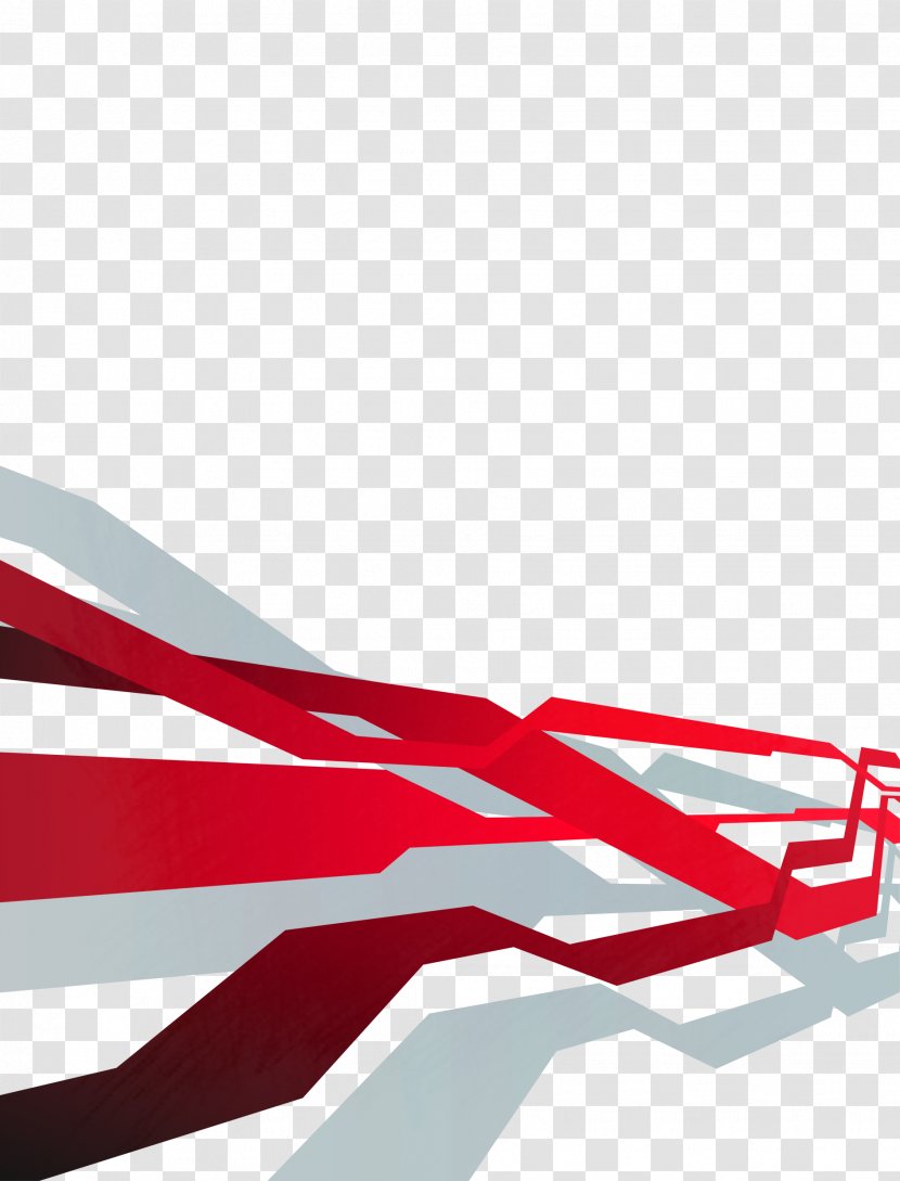 Line Euclidean Vector - Red - Creative Lines Transparent PNG