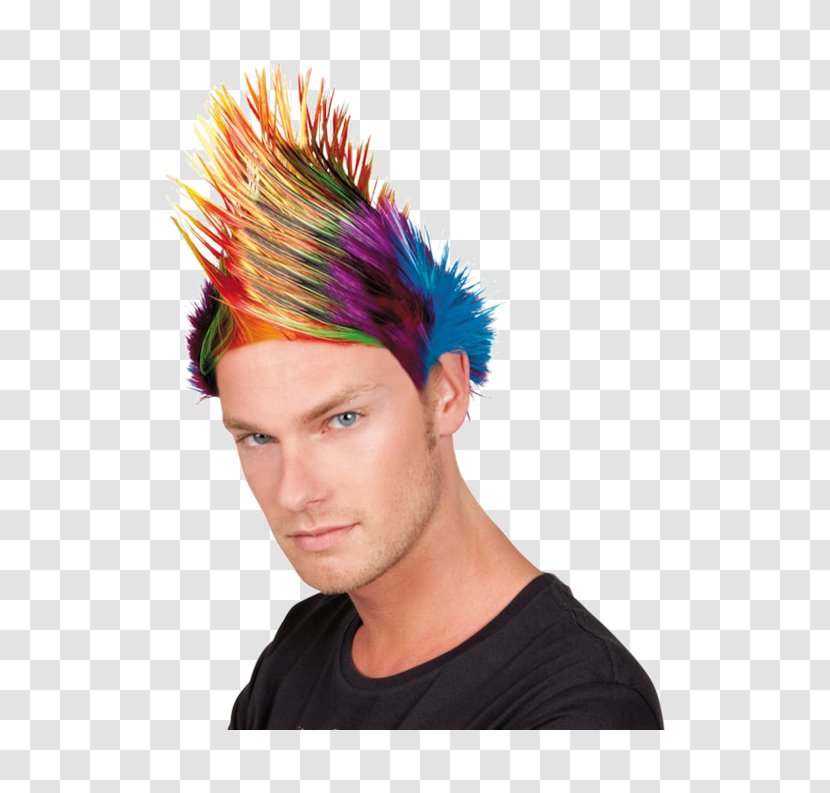 Mohawk Hairstyle Punk Rock Wig Transparent PNG