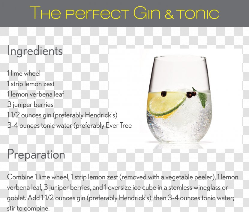 Tonic Water Hendrick's Gin Brand Juniper Berry - When Life Gives You Lemons Make Lemonade Transparent PNG