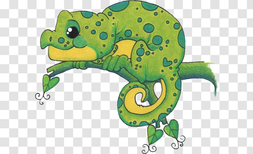Frog Reptile Cartoon Terrestrial Animal - Vertebrate - Chameleon Transparent PNG