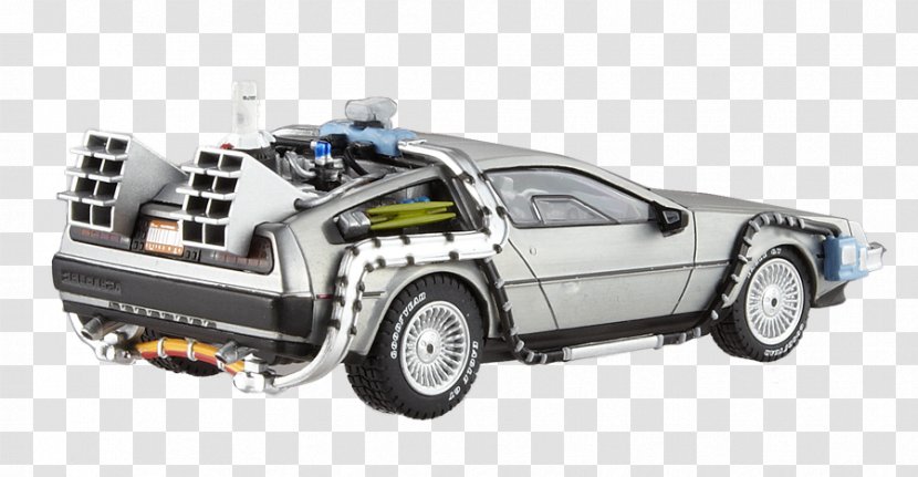 DMC DeLorean Marty McFly Car Dr. Emmett Brown Time Machine - Toy - Delorean Dmc12 Transparent PNG