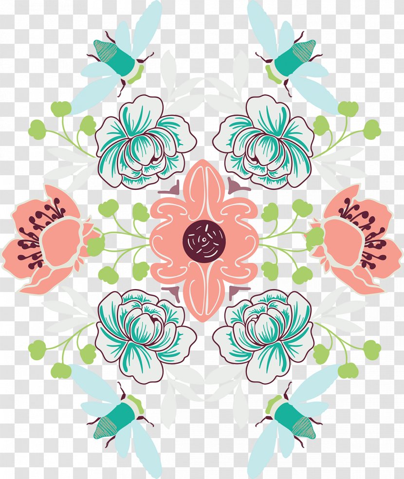 Floral Design Pattern Symmetry Line - Fairplay Transparent PNG