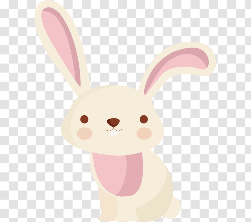 Easter Bunny Rabbit Hare Cartoon Illustration - Rabits And Hares - Little Pink Transparent PNG